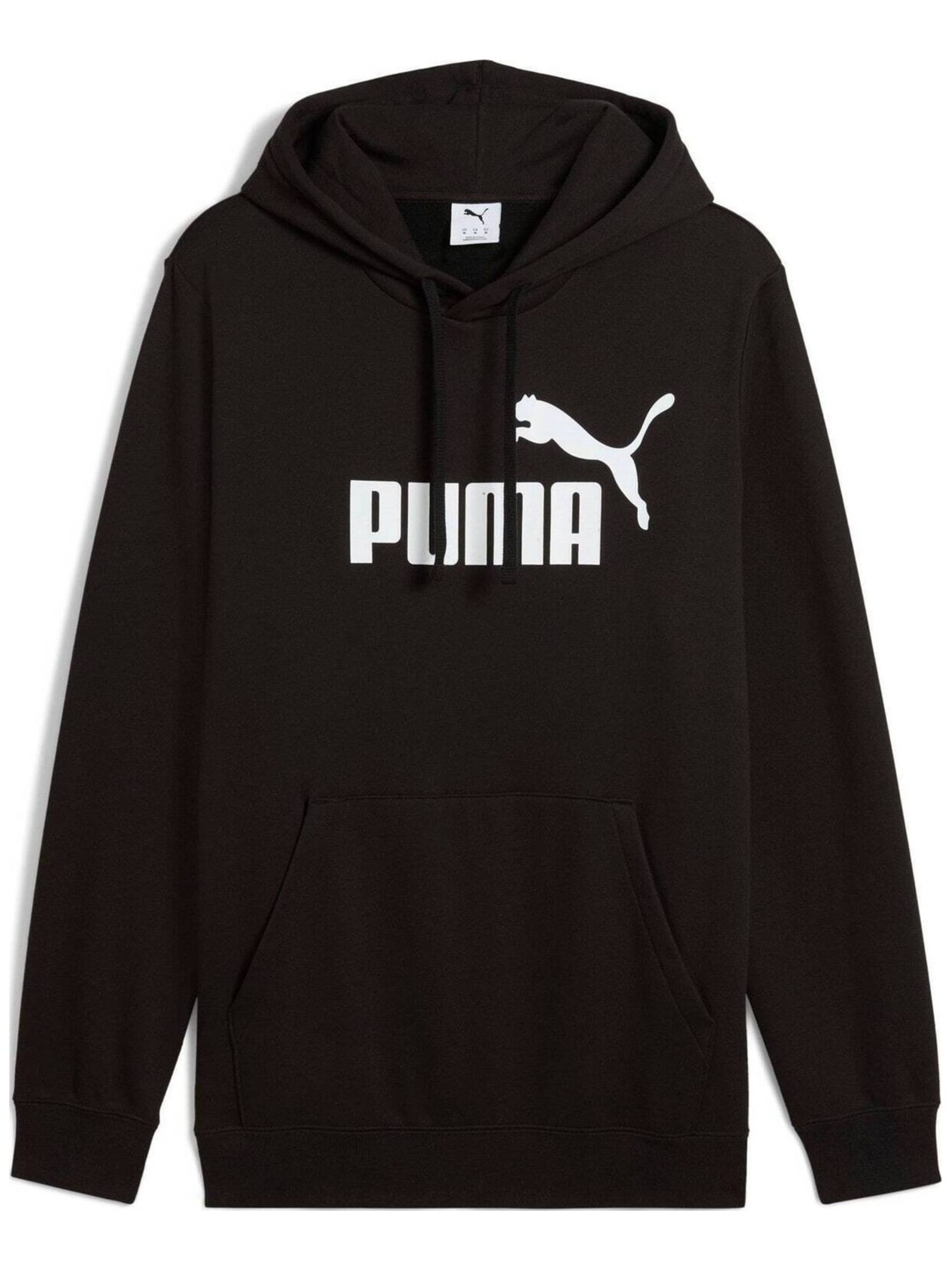 Giacca di felpa 'Puma Ess No. 1 Logo Hoodie Fl' di PUMA in nero