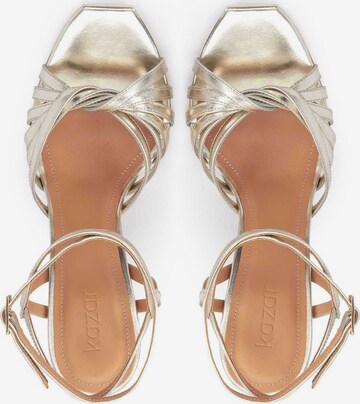 Kazar Strap sandal in Gold