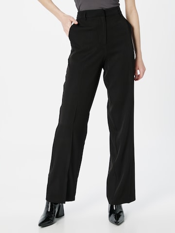 NA-KD Bootcut Pantalon in Zwart: voorkant