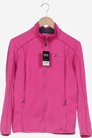 SALOMON Sweatshirt & Zip-Up Hoodie in L in Pink: front
