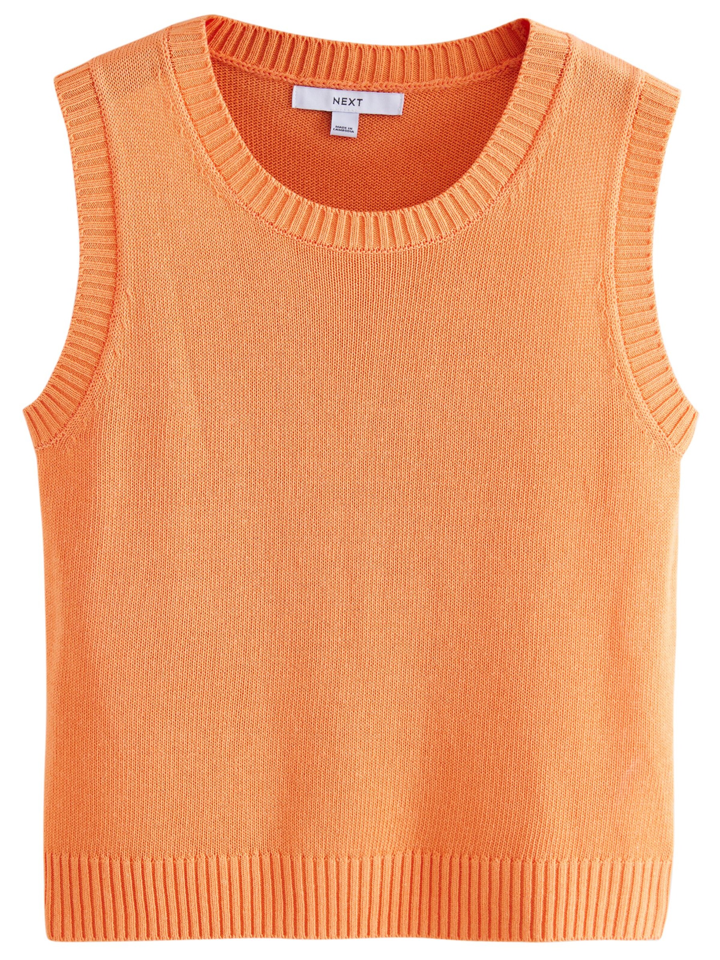 Top in maglia di Next in arancione: frontale