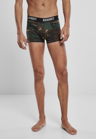 Brandit Boxershorts in Bruin: voorkant