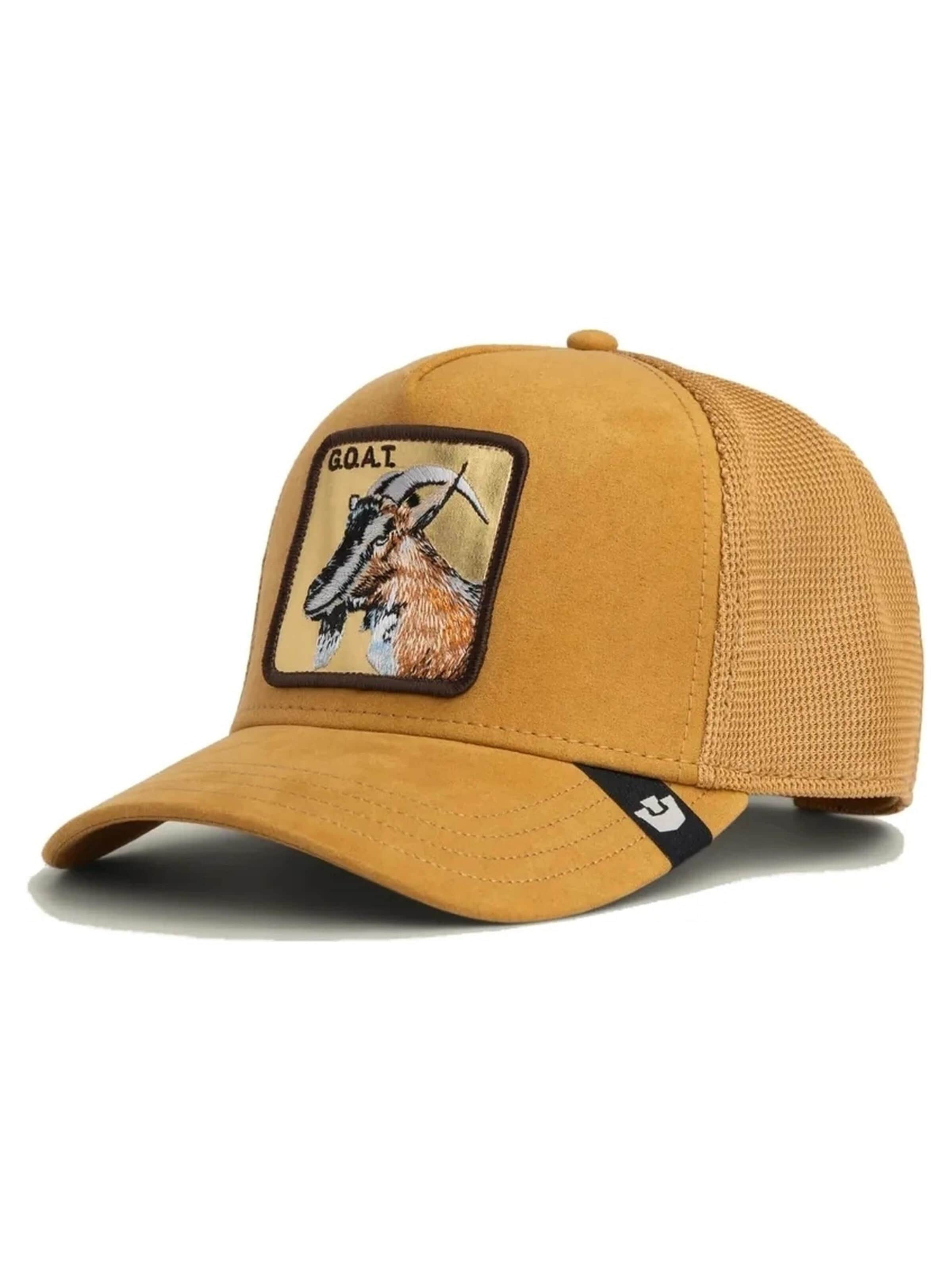 GOORIN Bros. Czapka z daszkiem 'Gorra goorin bros tostada cabra golden goat trucker cap 3' w kolorze beżowy