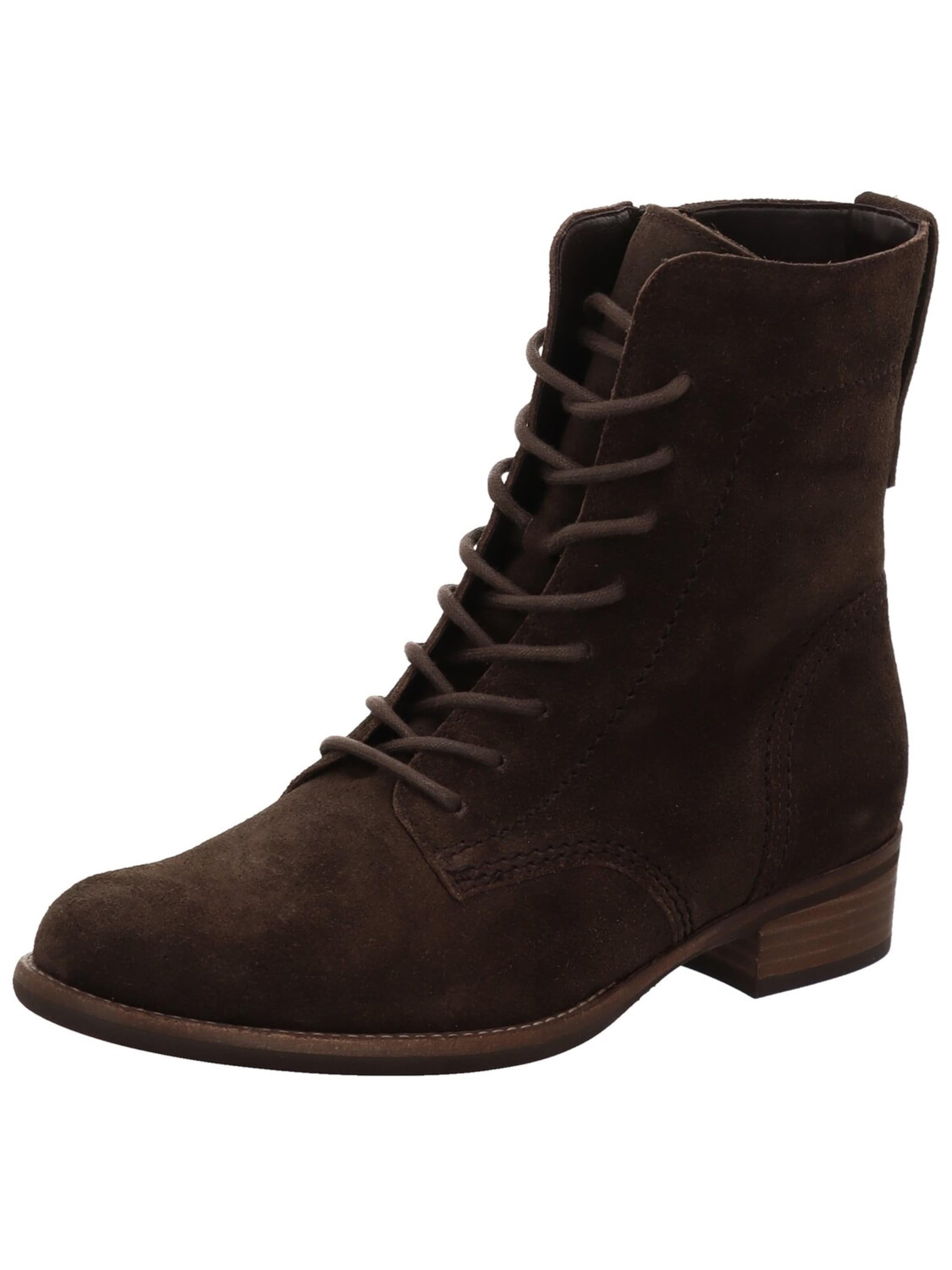 GABOR - Botas con cordones en marrón: frente