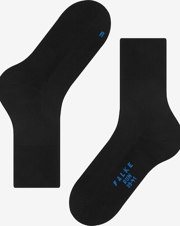 FALKE Socks 'Run' in Black: front