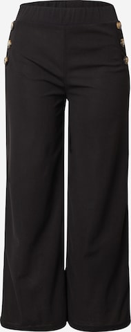 ZABAIONE Wide Leg Housut 'Pants Noelle' värissä musta: etupuoli