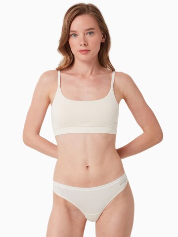 Organication Bustier Underwear in Weiß: Vorderseite