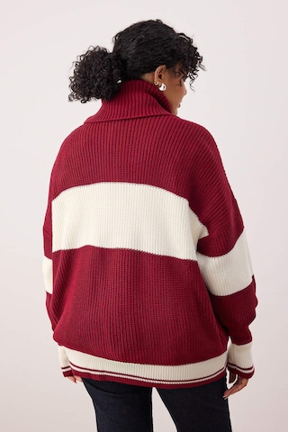 Trendyol Curve - Cárdigan en rojo