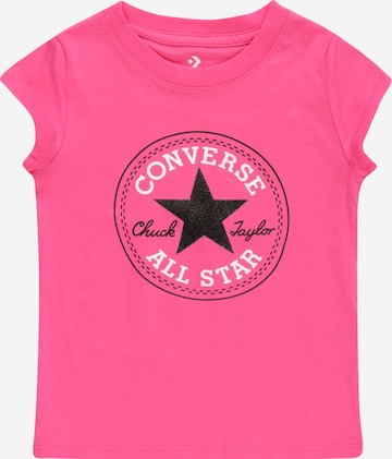 CONVERSE - Camiseta en rosa: frente