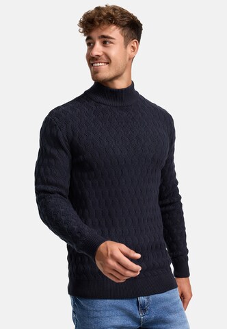 INDICODE JEANS Pullover 'Alpha' in Blau