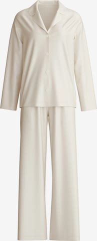 CALIDA Pyjama 'Striped Dreams' in Beige: Vorderseite