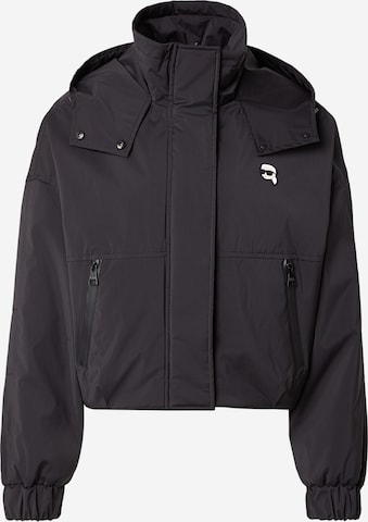 Geacă de primăvară-toamnă de la Karl Lagerfeld pe negru: față