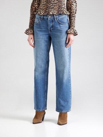Wide Leg Jean 'Hourglass Ember' TOPSHOP en bleu : devant
