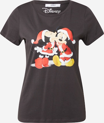 Tricou 'DISNEY CHRISTMAS' de la ONLY pe gri: față