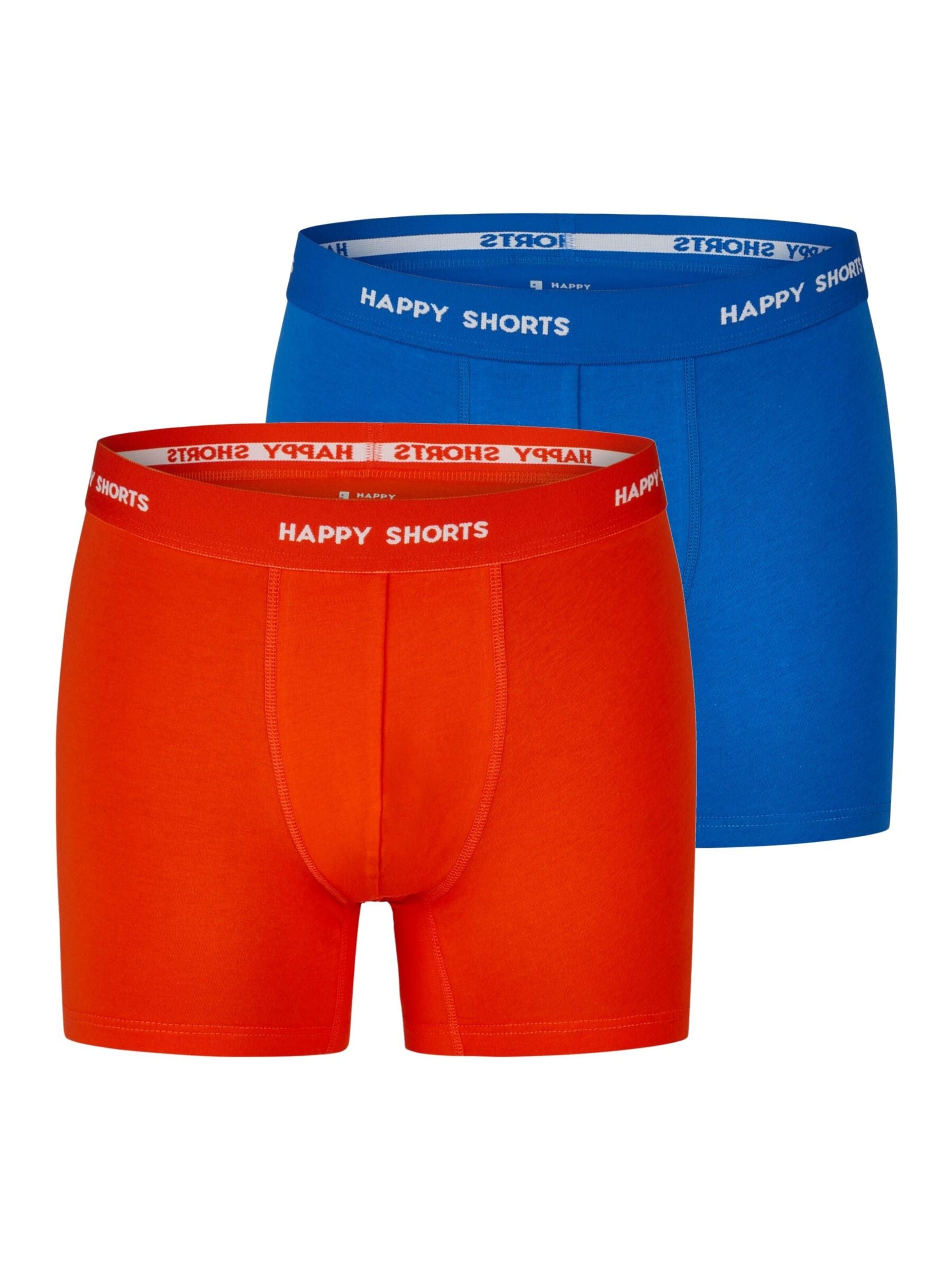 Happy Shorts Unterhose in Blau: Vorderseite