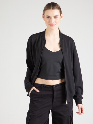 Champion Authentic Athletic Apparel Bluza rozpinana w kolorze czarny: przód