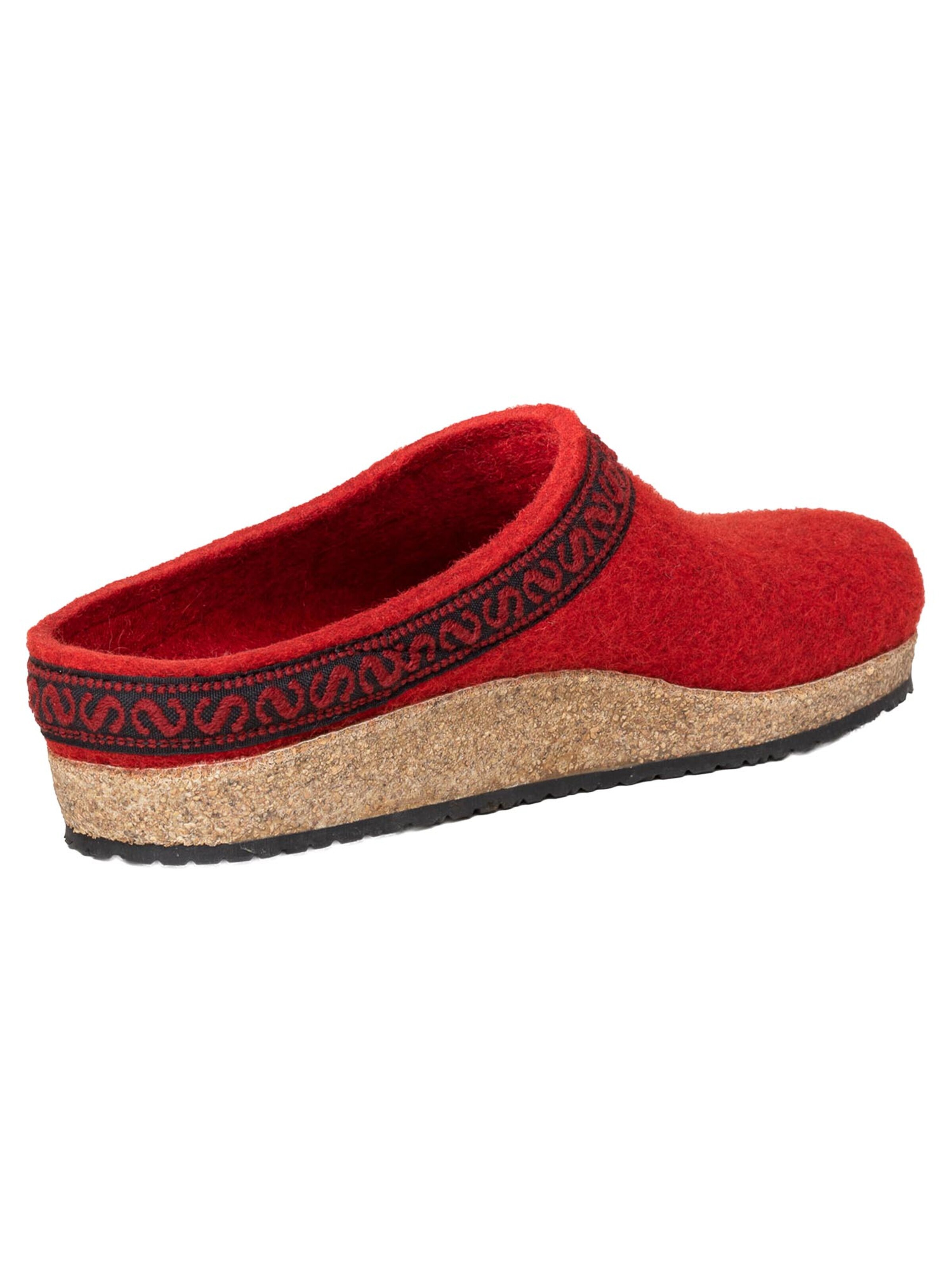 Stegmann Clogs 'Filz' in Red