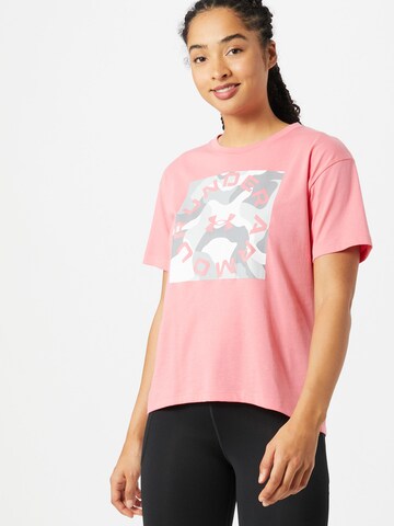 T-shirt fonctionnel UNDER ARMOUR en rose : devant