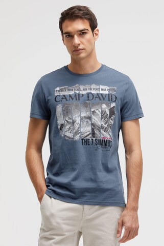 CAMP DAVID Shirt in Blue: front