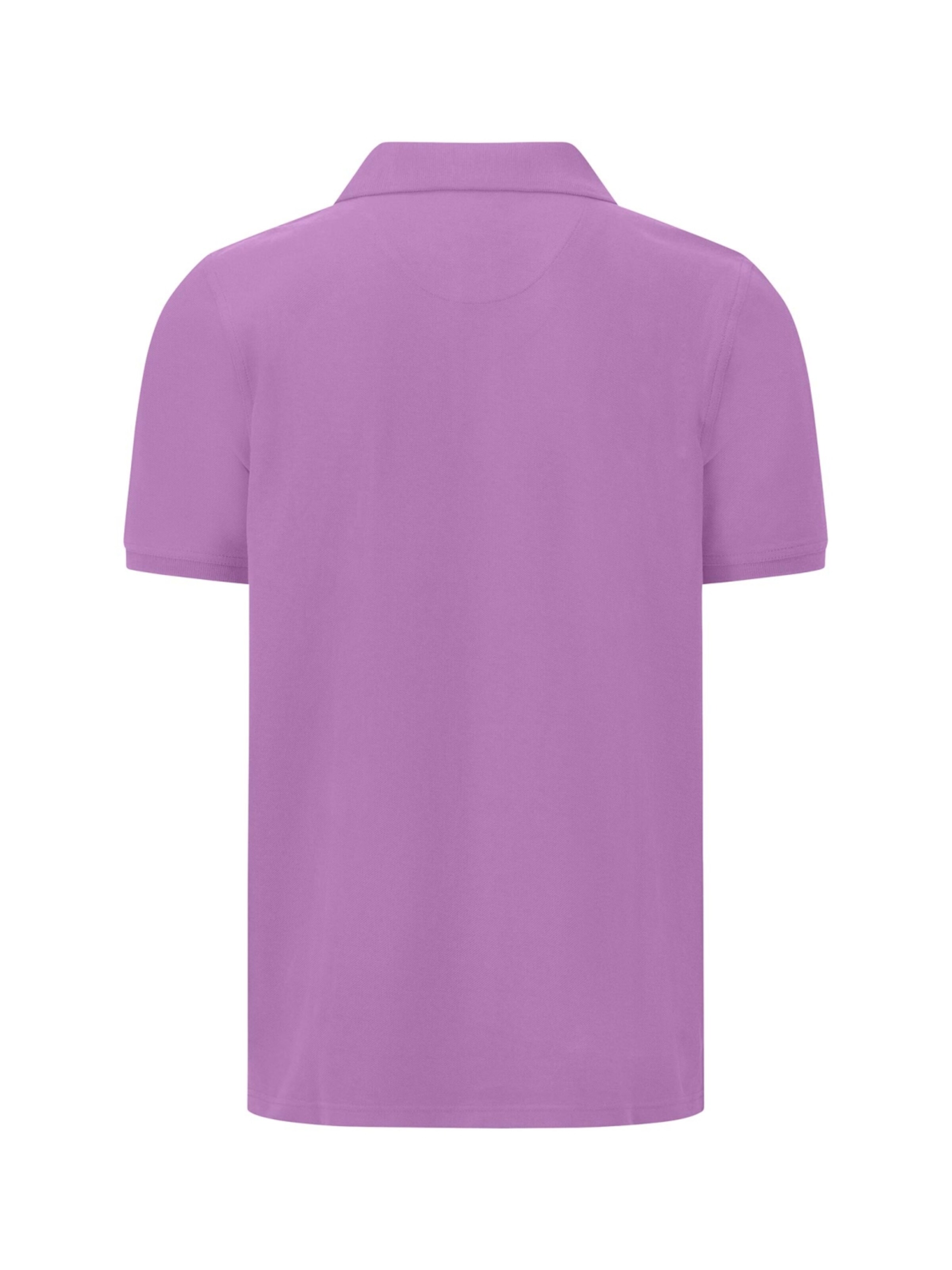 Fynch Hatton Shirt 'Basic Polo, Supima dusty lavender' in Purple