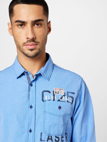 CAMP DAVID Regular fit Button Up Shirt in Blue