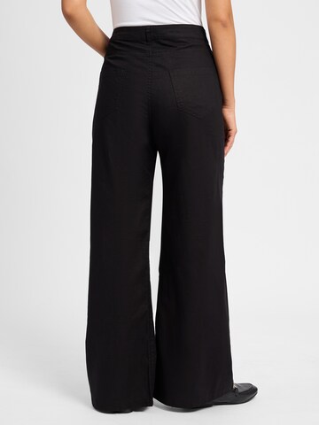 Franco Callegari Wide leg Broek in Zwart