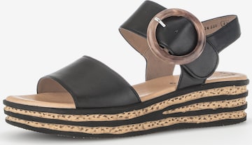 GABOR - Sandália em preto: frente