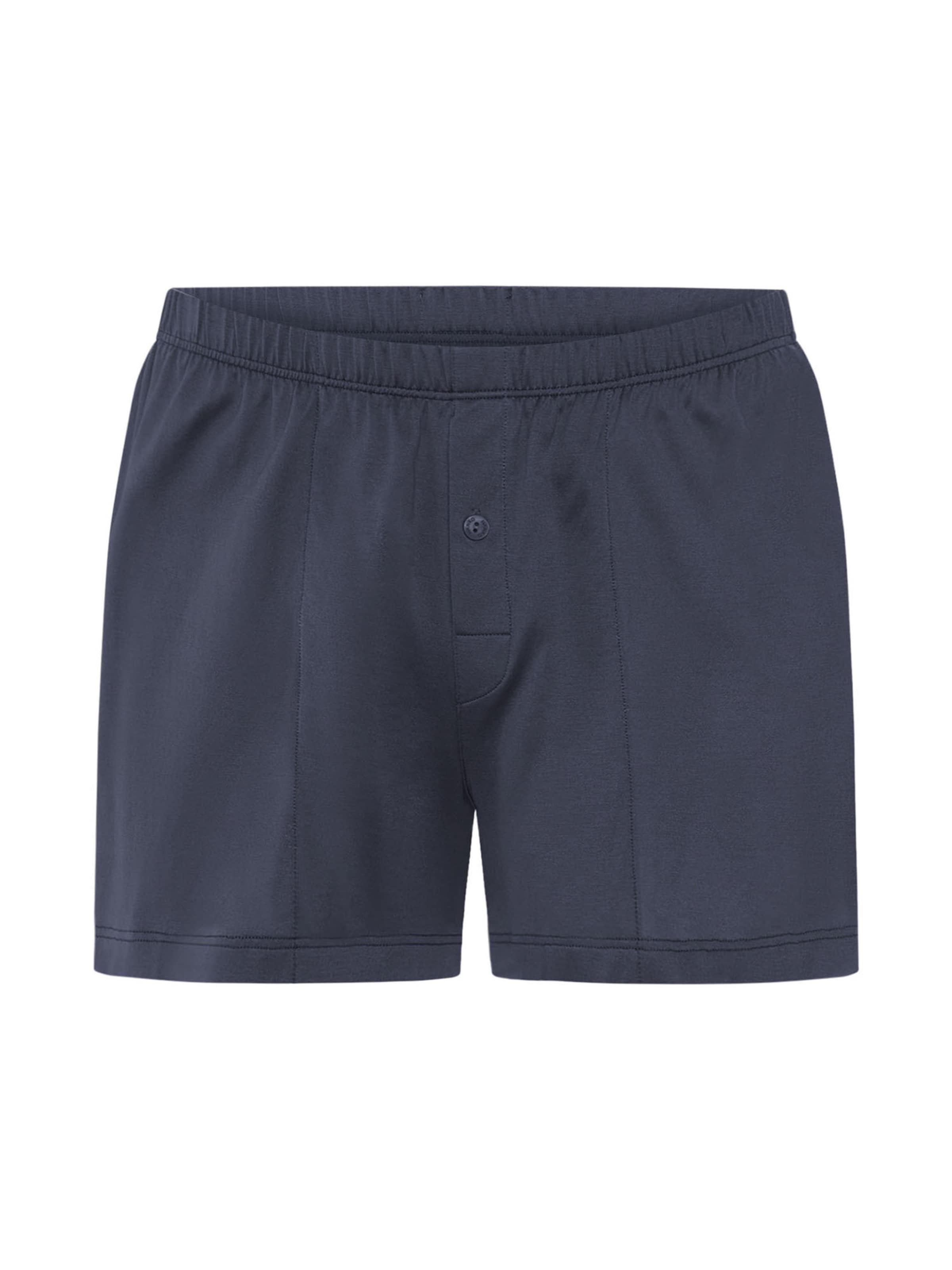 Hanro Boxershorts ' Cotton Sporty ' in Blauw: voorkant