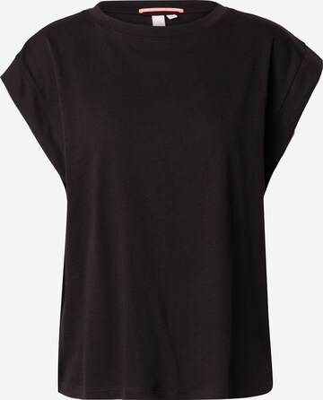 QS - Camiseta en negro: frente