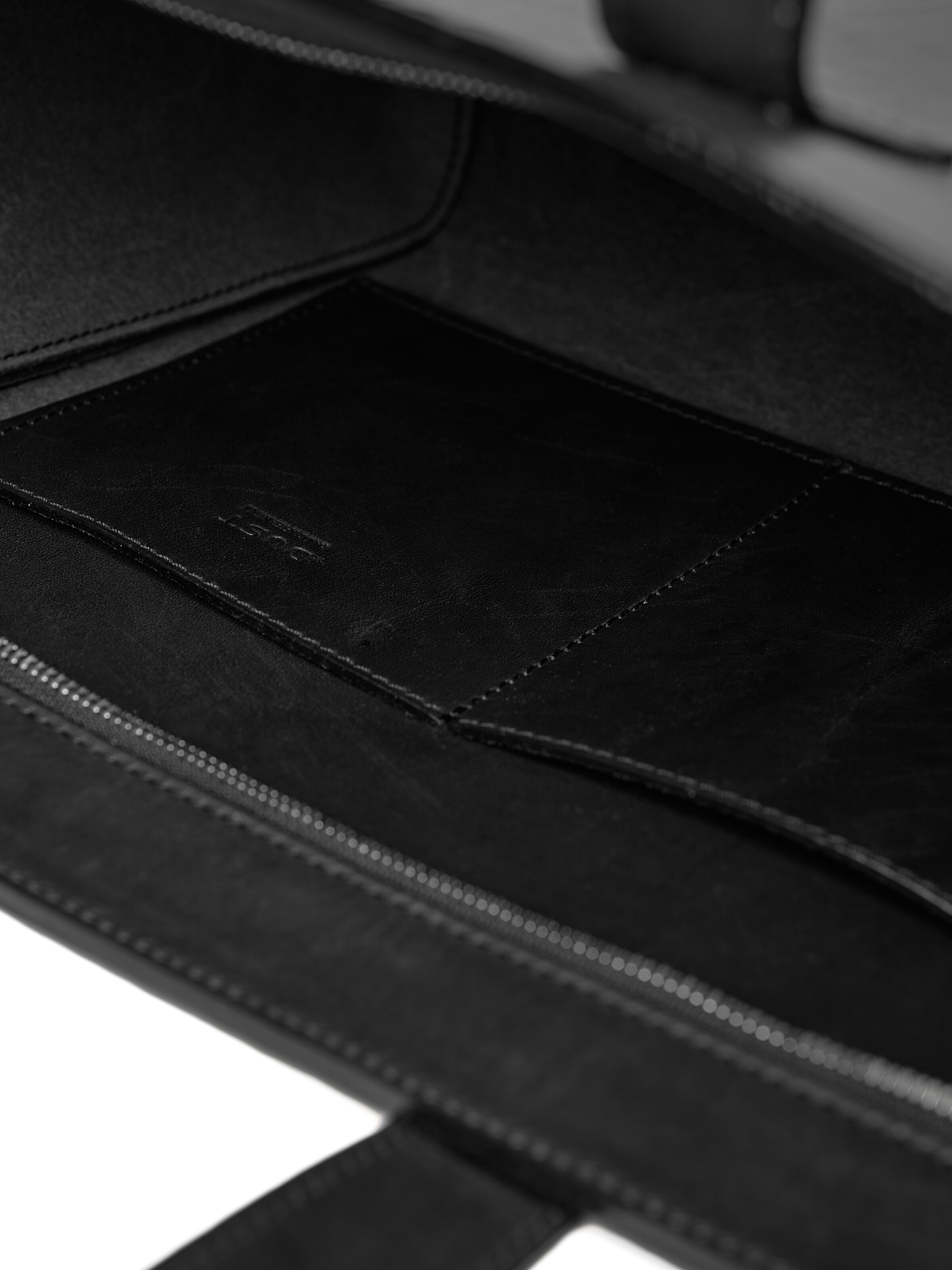 Cabas 'Leather Tote Black Aspen Collection' THE DUST COMPANY en noir
