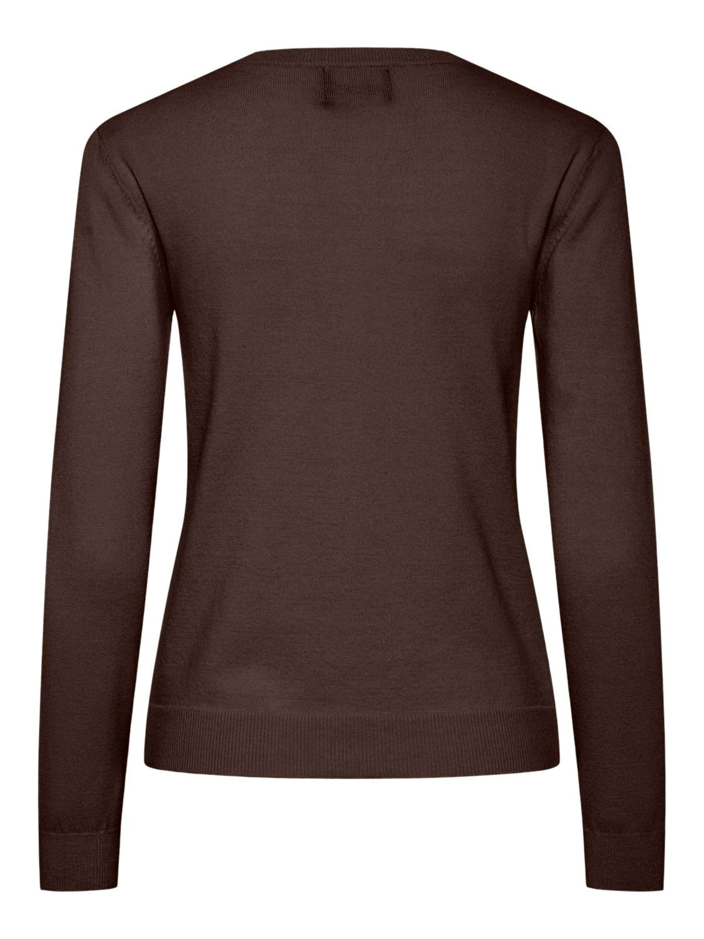 PIECES Вязаная кофта 'PCNora' в Коричневый