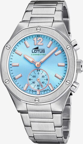 Montre à affichage analogique Lotus en bleu : devant