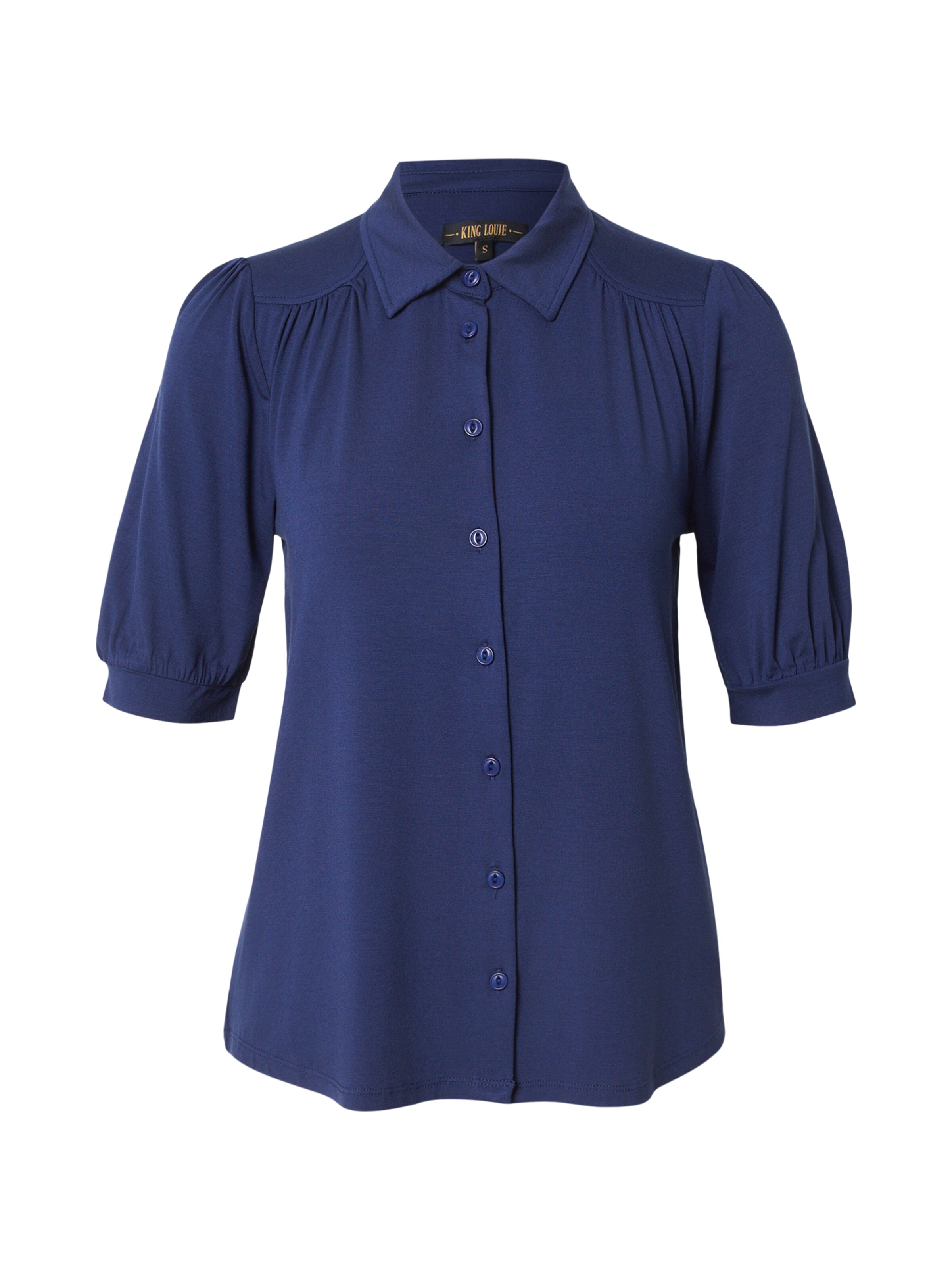 King Louie Blouse 'Carina' in Blauw: voorkant