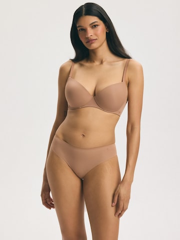 ESOTIQ - Push-up Sujetador 'Push-up-BH Kassidy, glatte T-Shirt-Cups, herausnehmbare Polster' en beige