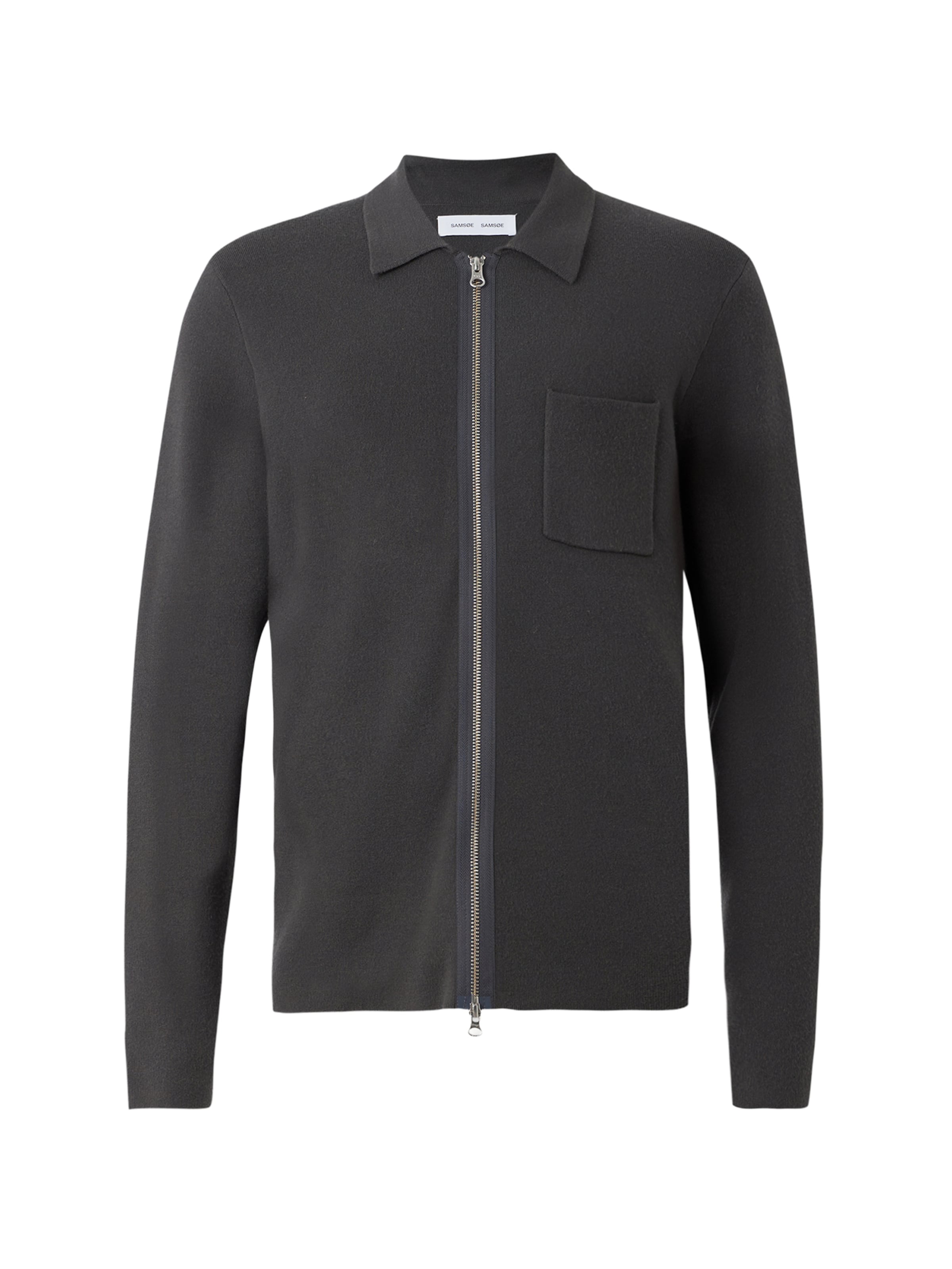 Samsøe Samsøe Вязаная кофта 'Guna' в Черный: спереди