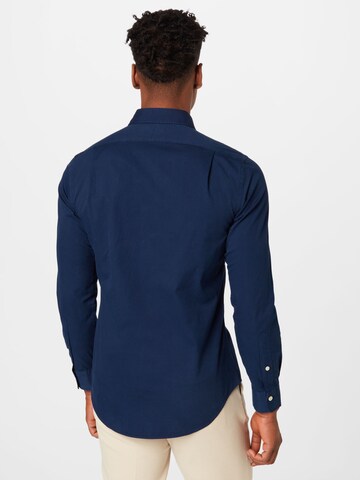 Slim fit Camicia di Polo Ralph Lauren in blu