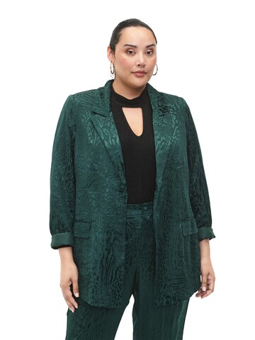 Blazer 'MRIA' di Zizzi in verde: frontale