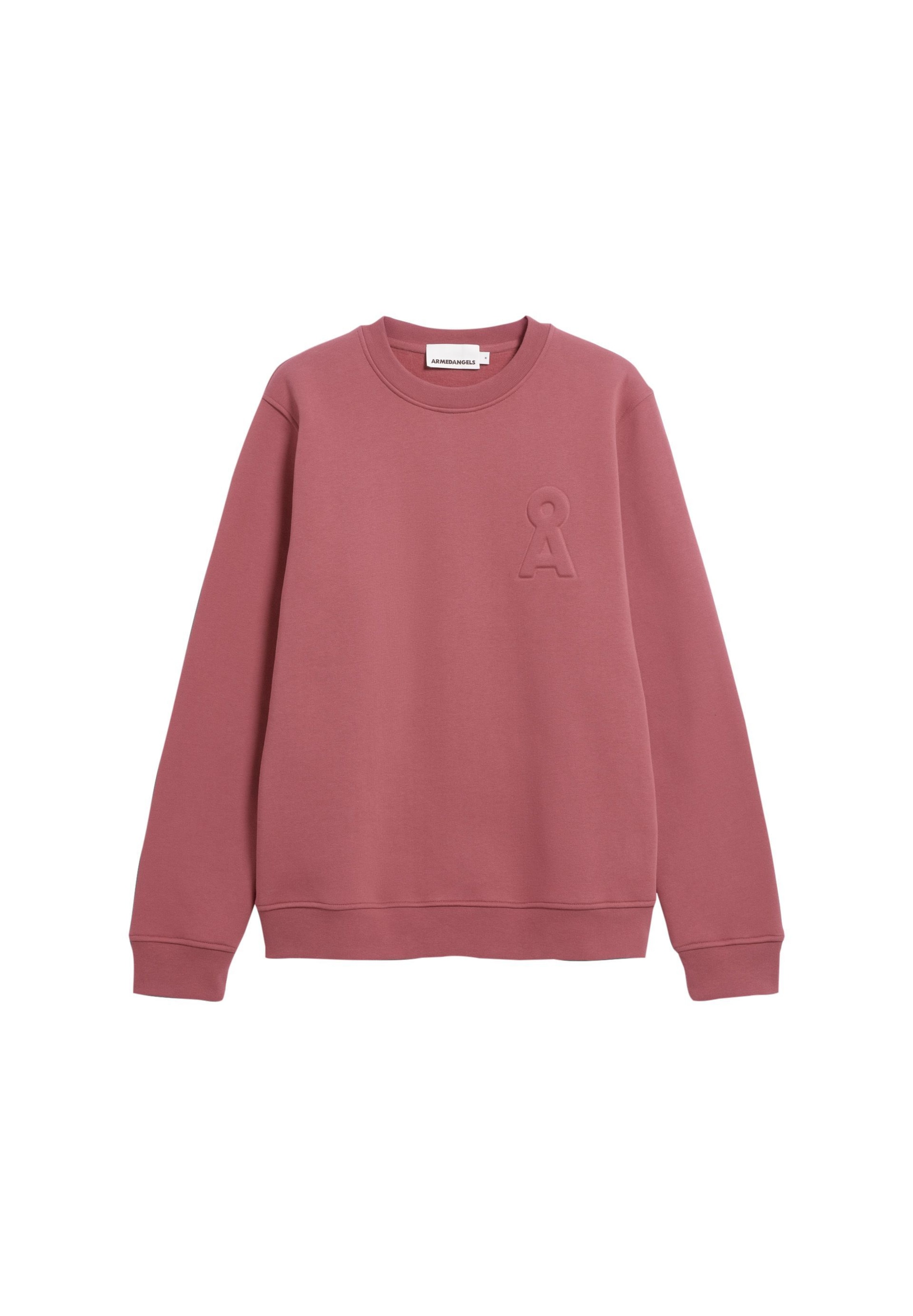 Sweat-shirt ARMEDANGELS en rouge : devant