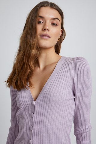 b.young Knit Cardigan in Purple