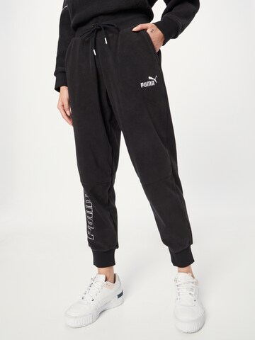 PUMA Tapered Sporthose in Schwarz: Vorderseite