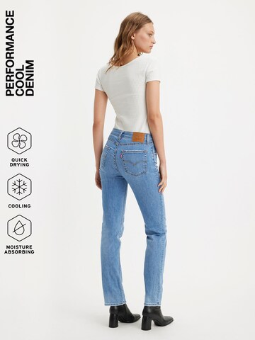 LEVI'S ® regular Jeans '724™ High Rise Straight Performance Cool' i blå