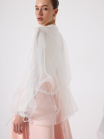 Giacca di mezza stagione 'Binding Detailed Organza Jacket' di Touché Privé in beige