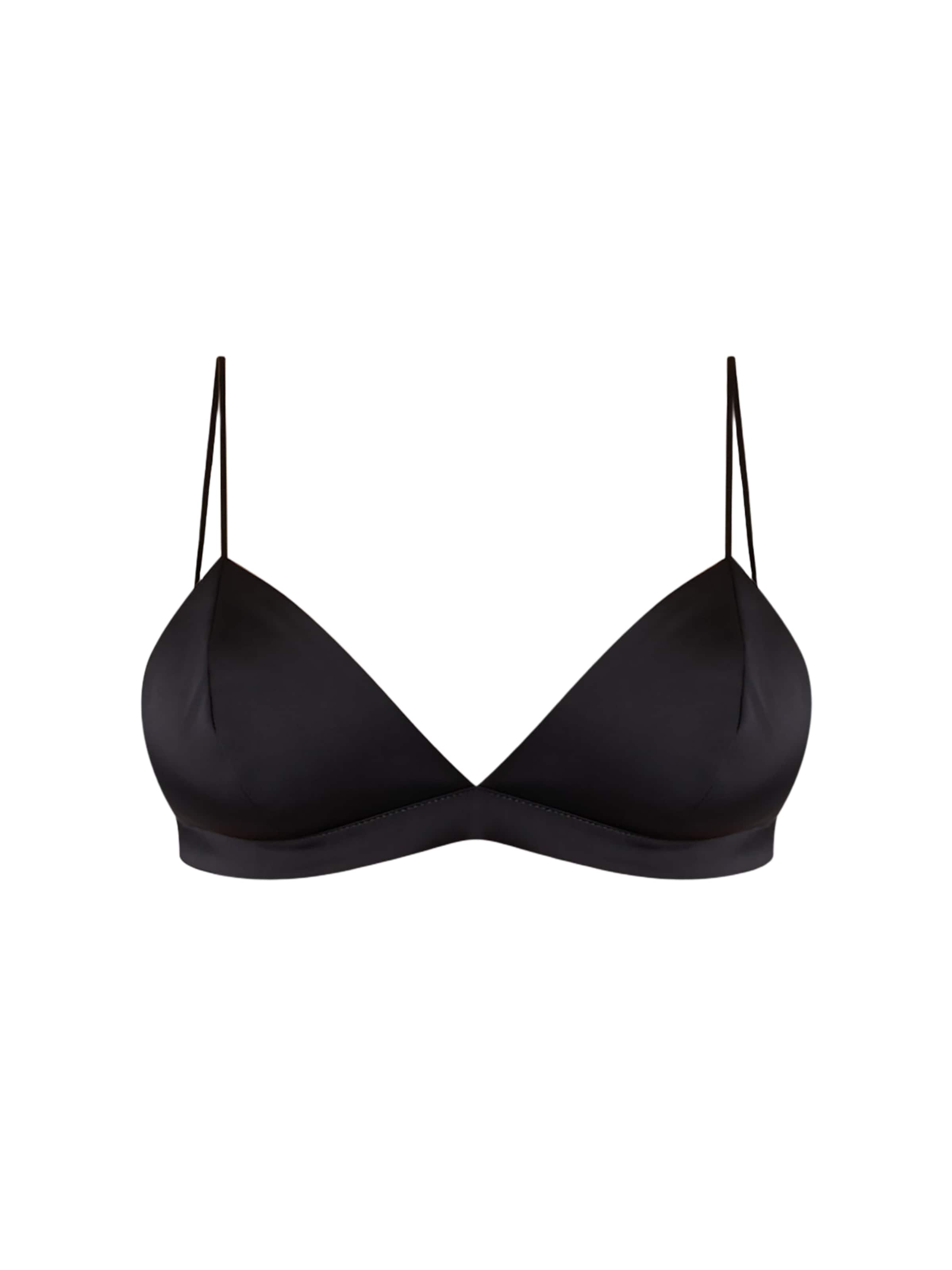 Jijil Top in Schwarz: Vorderseite