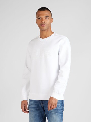 Sweat-shirt GUESS en blanc : devant