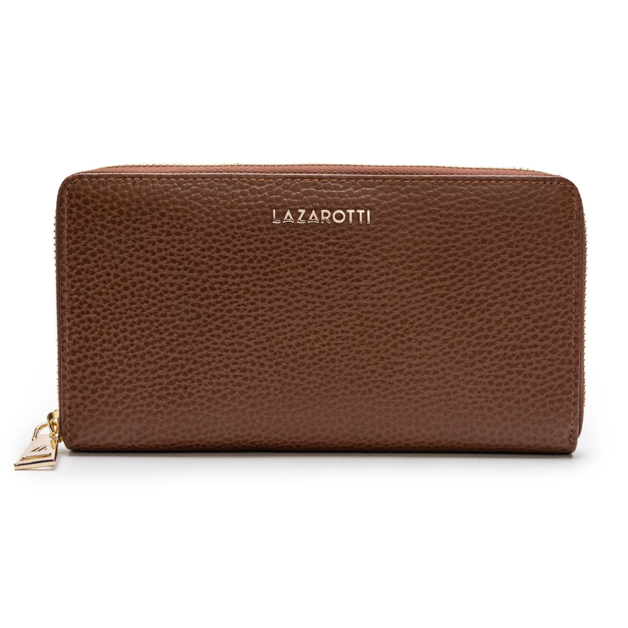 Porte-monnaies 'Bologna' Lazarotti en marron : devant