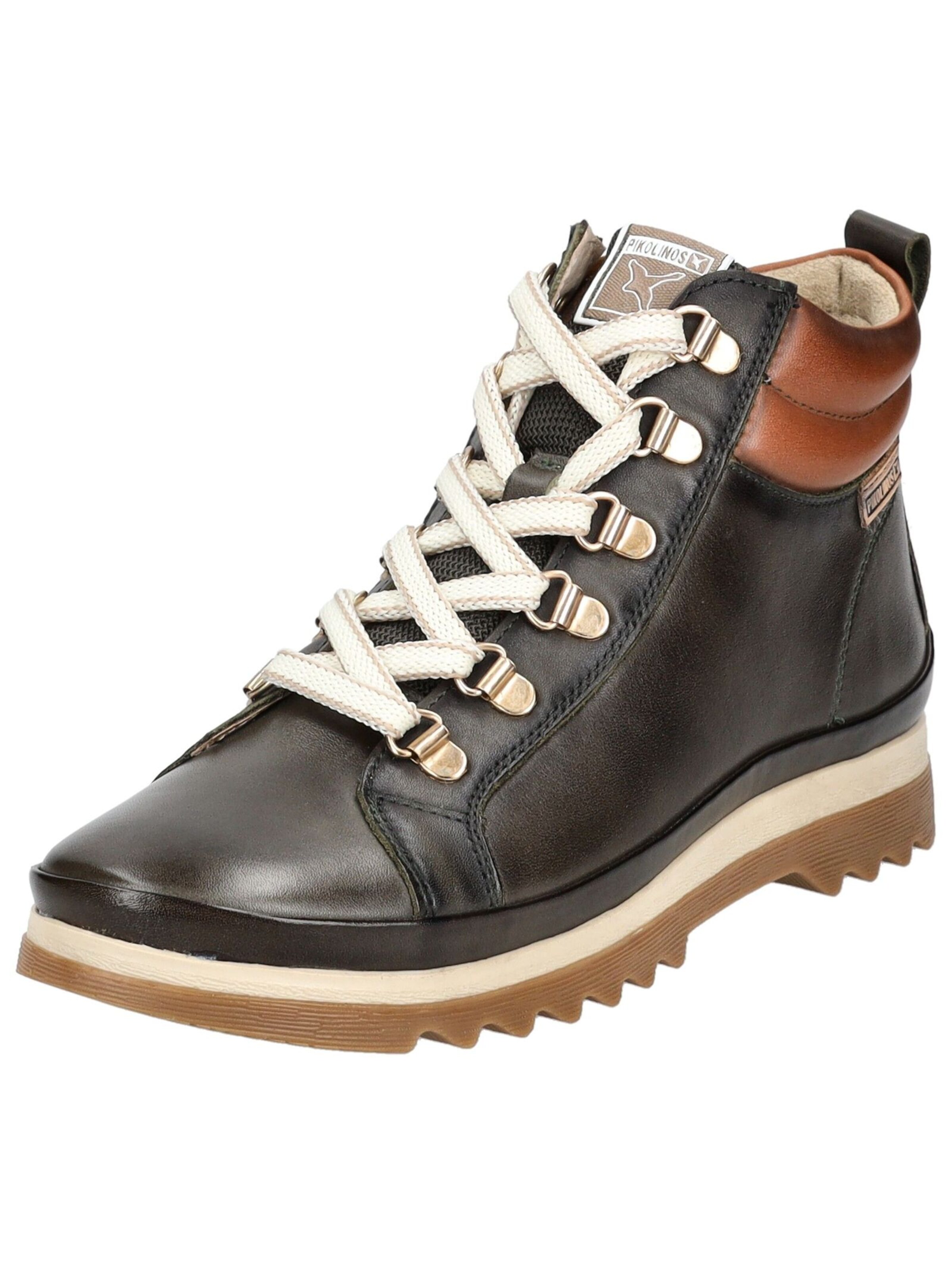 PIKOLINOS Schnürstiefelette in Schwarz: Vorderseite