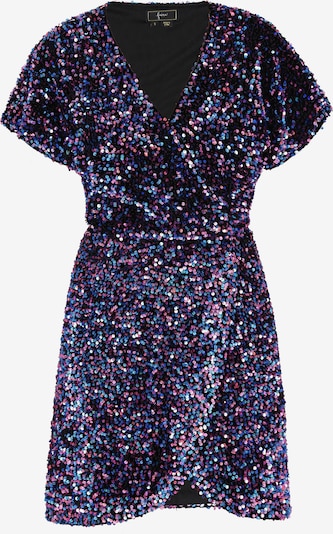 Kokteilinė suknelė iš faina, spalva – mišrios spalvos, Prekių apžvalga