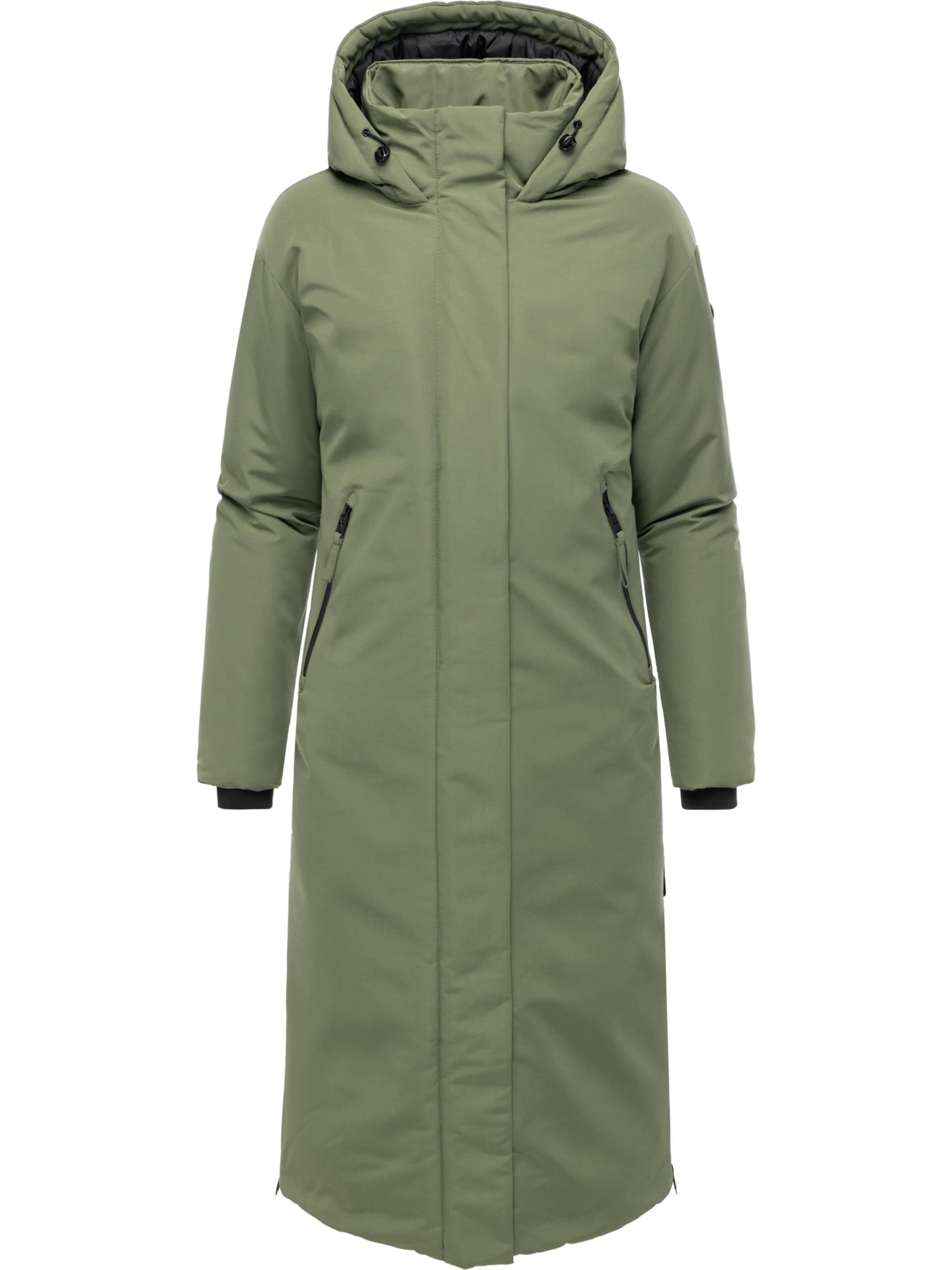 zaļš NAVAHOO Ziemas mētelis 'Schneewächter 14': no priekšpuses