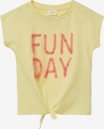 T-Shirt s.Oliver en jaune : devant