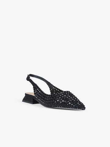 EXE Sandals in Black: front